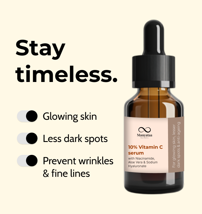 10% Vitamin C + Niacinamide serum for reducing Dullness and Pigmentation